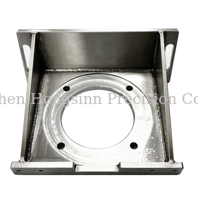 Support de montage soudé en acier inoxydable de haute résistance avec précision CNC et montage polyvalent